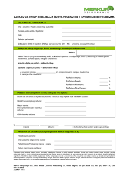 Zahtjev za otkup fond police