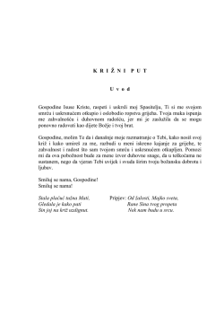 KRI Ž NIPUTU vod Gospodine Isuse Kriste, raspeti i uskrsli moj