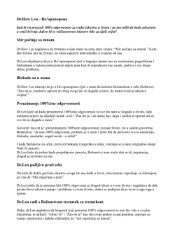 Dr.Hew Len - Ho`oponopono i ja