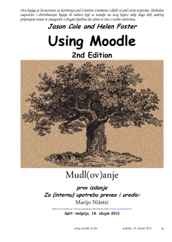 Using Moodle, 2nd Edition