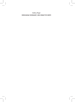 Ankica Begić INDIJANAC KOMANČ, MOJ BRAT PO KRVI