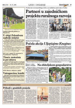 Partneri u zajedničkom projektu ruralnoga razvoja