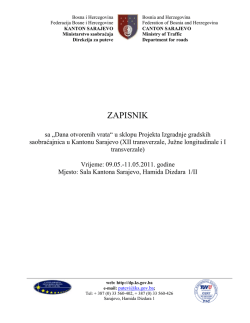 Preuzet - Direkcija za puteve Kantona Sarajevo