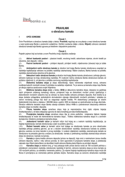 Pravilnik o obračunu kamata