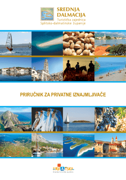 Priručnik za iznajmljivače - Turistička zajednica Splitsko