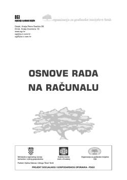 Osnove rada na računalu &ndash; 2009 - Organizacija za građanske