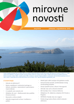 Mirovne novosti 16