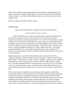 prvi utisci studiranja u zemlji snova koja nije bosna