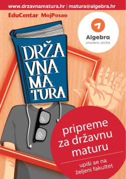 počni se pripremati - Pripreme za državnu maturu | Algebra