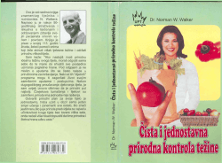 Čista i jednostavna prirodna kontrola težine