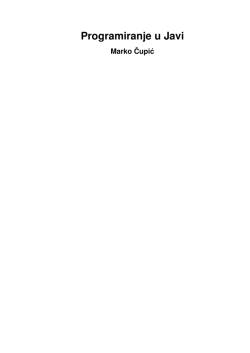 Programiranje u Javi - JAVA projekt @ ZEMRIS