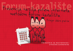 Prevencija nasilja putem interneta metodom forum