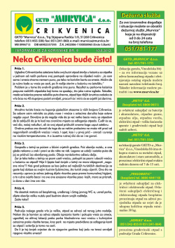Neka Crikvenica bude čista! - Eko Murvica doo Crikvenica