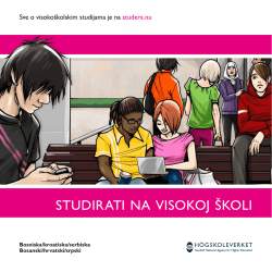 Att studera på högskolan | bosniska, kroatiska