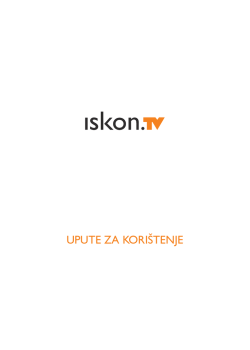 Iskon.TV upute za korištenje(348,05 kB