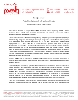 Zabranjen pristup? Protiv diskriminacije mladih na hrvatskom trži&scaron;tu