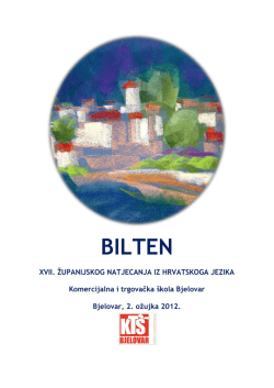 BILTEN - Komercijalna i trgovačka škola Bjelovar
