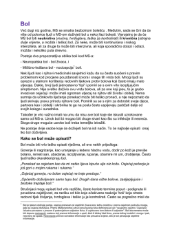 Kako se bol može opisati?