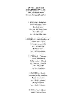 47. fdk - omi&scaron; 2013 prva izborna večer