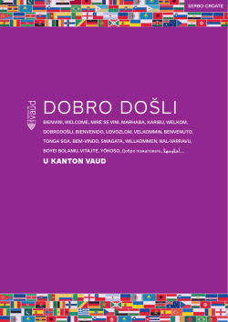 DOBRO DO&Scaron;LI - Canton de Vaud
