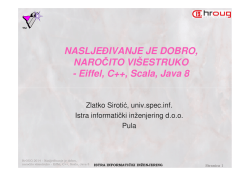 NASLJEĐIVANJE JE DOBRO, NAROČITO