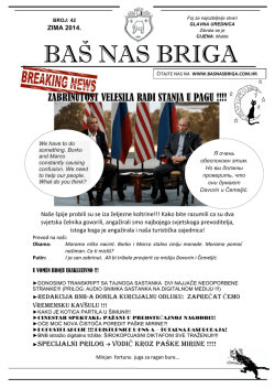 ZABRINUTOST VELESILA RADI STANJA U PAGU !!!!