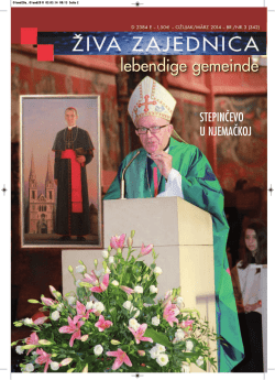 lebendige gemeinde - KROATENSEELSORGE IN DEUTSCHLAND