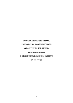 Gaudium et Spes