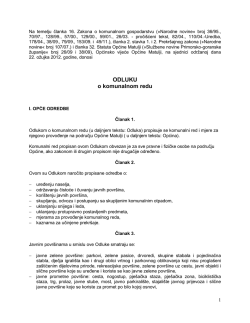 Komunalni red - Općina Matulji