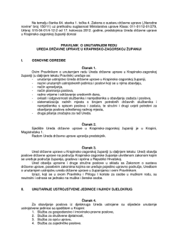 Pravilnik - Ured državne uprave u Krapinsko