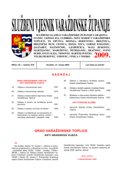 Izmjene statuta (Službeni vjesnik br. 26/09)