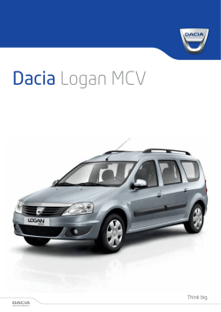 Dacia Logan MCV - Daciamodellen.nl