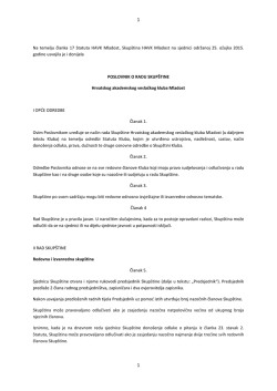 Poslovnika o radu Skup&scaron;tine