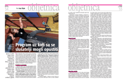 Program uz koji su se slu&pi;atelji mogli opustiti