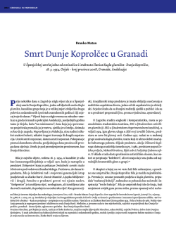 Smrt Dunje Koprolčec u Granadi