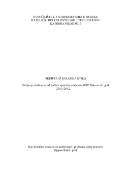 sveučili&scaron;te jj strossmayera u osijeku katolički bogoslovni fakultet u