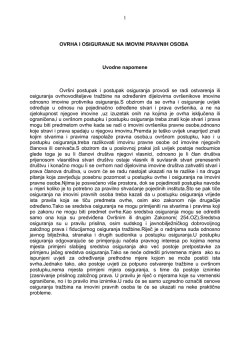 Ovrha i osiguranje na imovini pravnih osoba