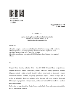 Preuzmite PDF dokument - Dru&scaron;tvo knjižničara Zadar