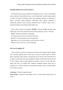 Mudro postavljanje ciljeva (pdf)