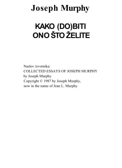 Kako (do)biti ono &scaron;to želite