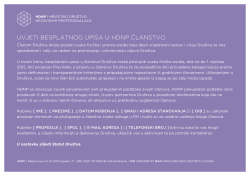 prihvaćate uvjete besplatnog upisa u HDNP članstvo