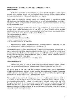 Da li je svaka ženidba sklopljena u crkvi valjana?