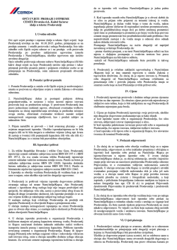 Opći uvjeti prodaje i otpreme CEMEX Hrvatska d.d.