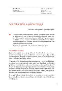 Scenska lutka u psihoterapiji