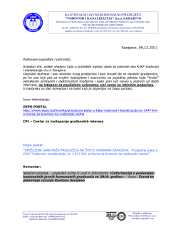 KANTONALNO JAVNO KOMUNALNO PREDUZEĆE "VODOVOD I