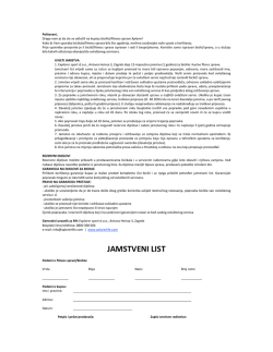 Popis ovla&scaron;tenih servisa/ pdf