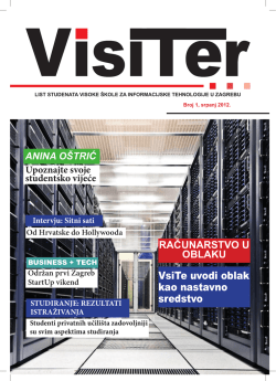 VisiTer - broj 1 - srpanj 2012. - Visoka &scaron;kola za informacijske