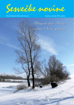 Iza&scaron;le Sesvečke novine broj 16/2012.