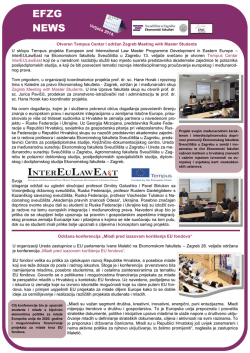 EFZG NEWS - InterEuLawEast