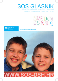 Proljeće - SOS Dječje selo Hrvatska